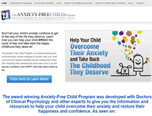 Tablet Screenshot of anxietyfreechild.com